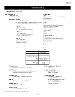 Preview for 4 page of Sony KP-46WT510 - 46" 16:9 Hi-scan Projection Television Service Manual