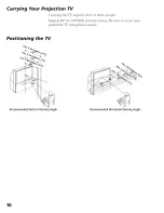 Предварительный просмотр 11 страницы Sony KP-46WT520 - Wide Screen Projection Tv Operating Instructions Manual