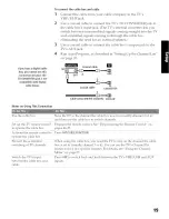 Предварительный просмотр 20 страницы Sony KP-46WT520 - Wide Screen Projection Tv Operating Instructions Manual