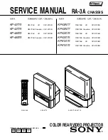 Sony KP 48S75 Service Manual preview