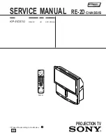 Предварительный просмотр 1 страницы Sony KP-51DS1U Service Manual