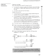 Предварительный просмотр 17 страницы Sony KP 51HW40 Operating Instruction