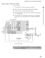 Предварительный просмотр 19 страницы Sony KP 51HW40 Operating Instruction