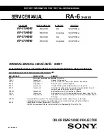 Предварительный просмотр 216 страницы Sony KP 51HW40 Service Manual