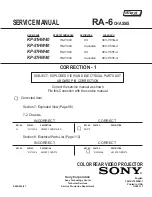 Предварительный просмотр 217 страницы Sony KP 51HW40 Service Manual