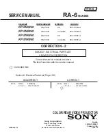 Предварительный просмотр 229 страницы Sony KP 51HW40 Service Manual