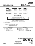 Предварительный просмотр 234 страницы Sony KP 51HW40 Service Manual