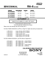 Предварительный просмотр 235 страницы Sony KP 51HW40 Service Manual