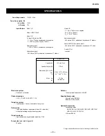 Предварительный просмотр 4 страницы Sony KP-53V100 Service Manual