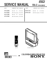 Предварительный просмотр 1 страницы Sony KP 53V80 Service Manual