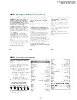 Предварительный просмотр 33 страницы Sony KP 53V80 Service Manual