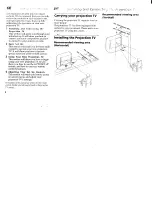 Предварительный просмотр 6 страницы Sony KP-53XBR200 - 53" Projection Tv Operating Instructions Manual