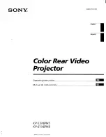 Sony KP-53XBR45 - 53" Projection Tv Operating Instructions Manual предпросмотр