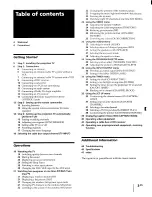 Предварительный просмотр 3 страницы Sony KP-53XBR45 - 53" Projection Tv Operating Instructions Manual