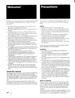 Предварительный просмотр 4 страницы Sony KP-53XBR45 - 53" Projection Tv Operating Instructions Manual