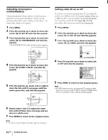 Предварительный просмотр 16 страницы Sony KP-53XBR45 - 53" Projection Tv Operating Instructions Manual