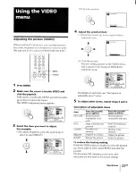 Предварительный просмотр 23 страницы Sony KP-53XBR45 - 53" Projection Tv Operating Instructions Manual