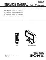 Предварительный просмотр 1 страницы Sony KP-65XBR10W - 65" Projection Tv Service Manual