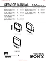 Sony KP-EF41HK2 Service Manual preview