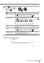 Preview for 37 page of Sony KP-ES43 Operating Instructions Manual