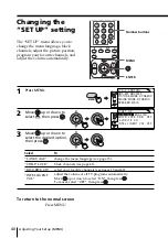 Preview for 40 page of Sony KP-ES43 Operating Instructions Manual