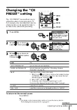 Preview for 43 page of Sony KP-ES43 Operating Instructions Manual