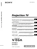 Sony KP-FS43M61 Operating Instructions Manual preview