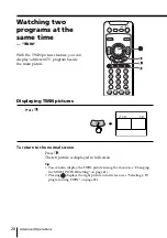 Предварительный просмотр 20 страницы Sony KP-FS43M61 Operating Instructions Manual