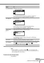 Предварительный просмотр 43 страницы Sony KP-FS43M61 Operating Instructions Manual