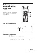 Предварительный просмотр 21 страницы Sony KP-FX432M31 Operating Instructions Manual