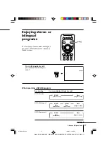 Предварительный просмотр 27 страницы Sony KP-FX432M31 Operating Instructions Manual