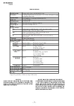 Preview for 3 page of Sony KP-FX43M90A Service Manual