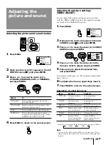 Preview for 19 page of Sony KP-XA43 Operating Instructions Manual