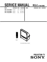 Preview for 2 page of Sony KP-XA43M31 Service Manual