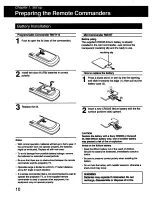 Preview for 10 page of Sony KPR-46CX35 Operating Instructions Manual