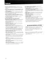 Preview for 4 page of Sony KPR-46EX20 Operating Instructions Manual