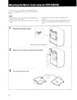 Предварительный просмотр 6 страницы Sony KPR-46EX20 Operating Instructions Manual