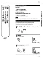 Предварительный просмотр 15 страницы Sony KV-13TR29 - 13" Trinitron Color Tv Operating Instructions Manual