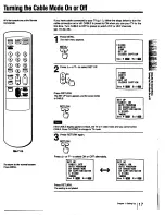 Предварительный просмотр 17 страницы Sony KV-13TR29 - 13" Trinitron Color Tv Operating Instructions Manual