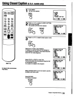 Предварительный просмотр 35 страницы Sony KV-13TR29 - 13" Trinitron Color Tv Operating Instructions Manual