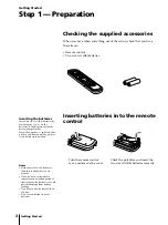 Предварительный просмотр 4 страницы Sony KV-13VM42 - 13" Tv/vcr Combination Operating Instructions Manual