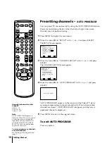 Предварительный просмотр 10 страницы Sony KV-13VM42 - 13" Tv/vcr Combination Operating Instructions Manual