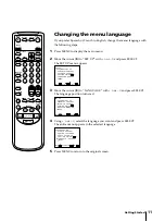 Предварительный просмотр 11 страницы Sony KV-13VM42 - 13" Tv/vcr Combination Operating Instructions Manual