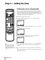 Preview for 12 page of Sony KV-13VM42 - 13" Tv/vcr Combination Operating Instructions Manual