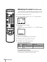 Preview for 20 page of Sony KV-13VM42 - 13" Tv/vcr Combination Operating Instructions Manual