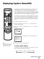 Предварительный просмотр 39 страницы Sony KV-13VM42 - 13" Tv/vcr Combination Operating Instructions Manual