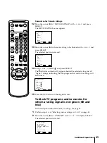 Preview for 45 page of Sony KV-13VM42 - 13" Tv/vcr Combination Operating Instructions Manual