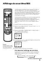 Предварительный просмотр 101 страницы Sony KV-13VM42 - 13" Tv/vcr Combination Operating Instructions Manual