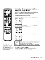 Preview for 145 page of Sony KV-13VM42 - 13" Tv/vcr Combination Operating Instructions Manual