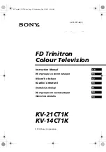 Sony KV-14CT1K Instruction Manual предпросмотр